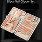 Rose Gold 18-piece Manicure & Pedicure Kit